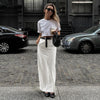 Summer Womens Fashionable Casual Slit Skirt