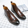 Rubber Brown Winter Boots Man