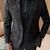 Men's Slim Fit Floral Print Casual Balzers