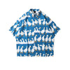Short-sleeved Animal Love Printed Shirt For Men And Women Couple Shirts
