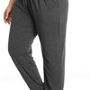 Women'S plus Size Casual Lounge Yoga Pants Comfy Relaxed Joggers Pants Drawstring with Pockets