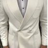 Men's Fashion Slim-fit White Suit Jacket