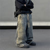 Retro Washed Gradient Jeans For Men