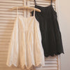 Embroidered Strap Loose-fitting Ruffled-lace Bottoming Dress