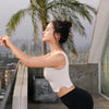 Sports zipper bra