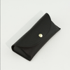 Soft-bag glasses case-PU leather-black-1 piece