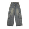 Multi-Pocket Workwear Jeans For Men