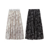 Bohemian Resort-Style Lyocell Elastic High-Waisted Skirt