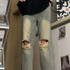 American Retro Washed Jeans For Men