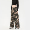Retro Straight Cargo Camouflage Pants Men