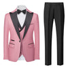 Korean-style Slim-fit Three-piece Suit Set
