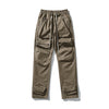 Men Cargo Pants Drawstring Ankle Pockets