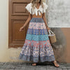 Patchwork Resort-style Printed Skirt