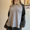 Round Neck Long-sleeved T-shirt Loose Casual Pullover Tops For Women