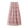 Tulle Layered Cake Skirt Below-the-knee Dress