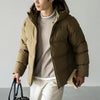 Mens Short Hooded Down Jacket Windproof Waterproof And Warm Coats